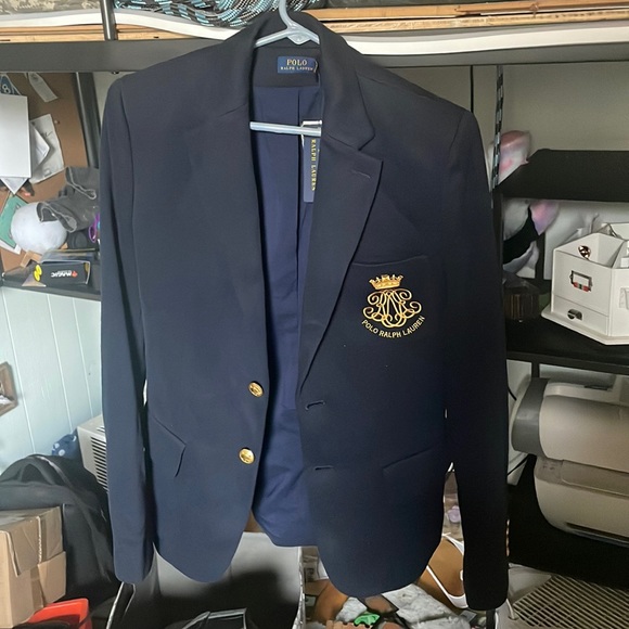 Navy Blue Ralph Lauren Coat (Size 10)
